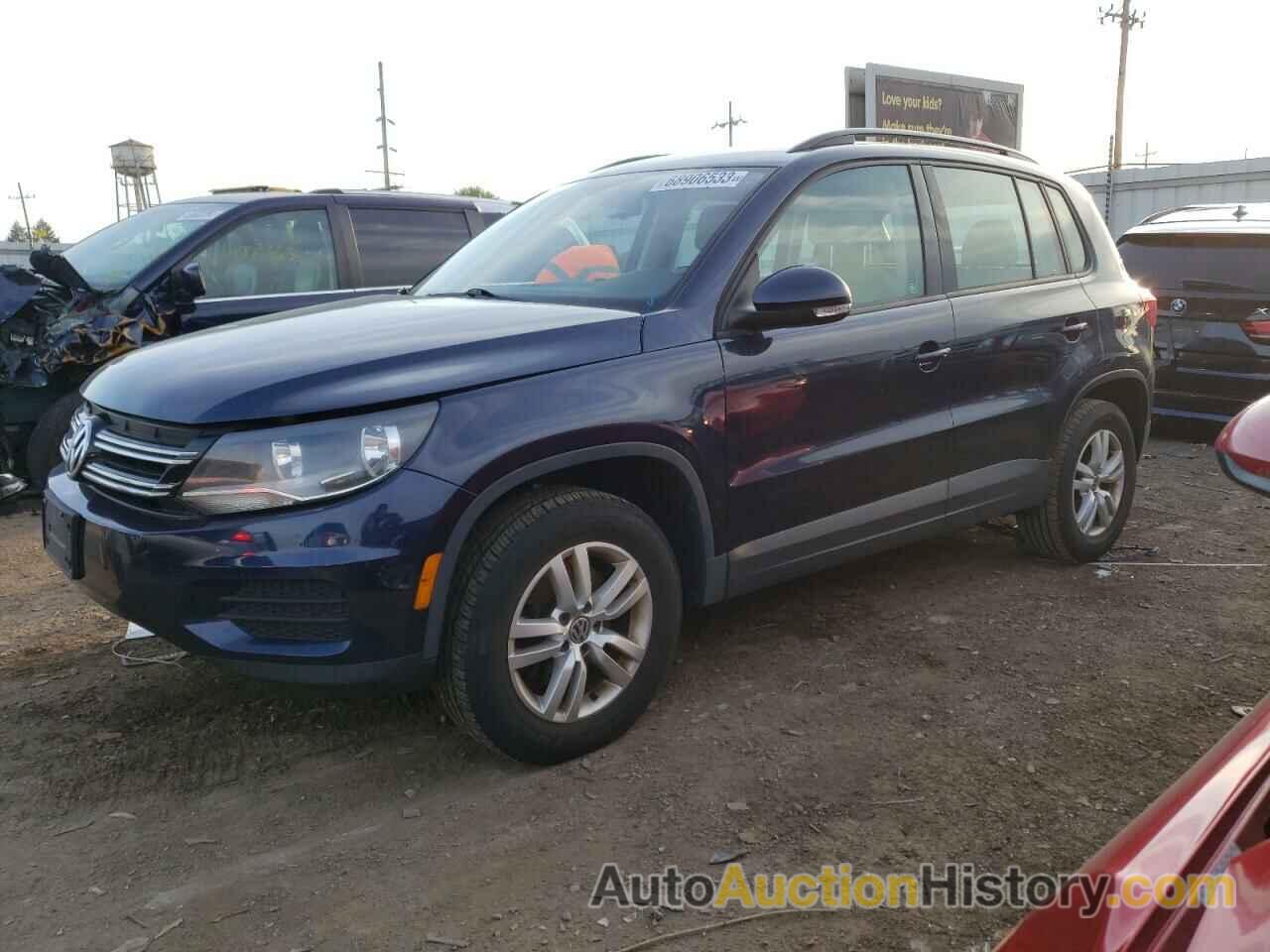 2016 VOLKSWAGEN TIGUAN S, WVGAV7AX6GW612944