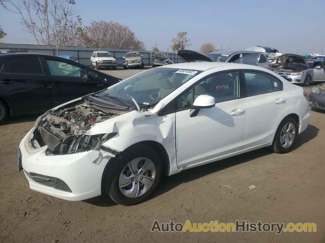 2013 HONDA CIVIC LX, 19XFB2F55DE257610