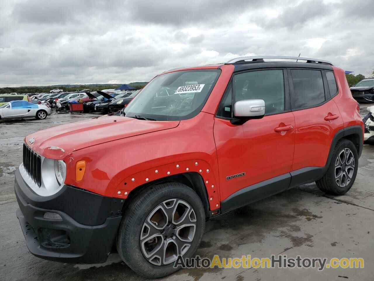 2015 JEEP RENEGADE LIMITED, ZACCJADT8FPB44709