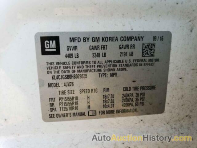 BUICK ENCORE ESSENCE, KL4CJGSB0HB028635