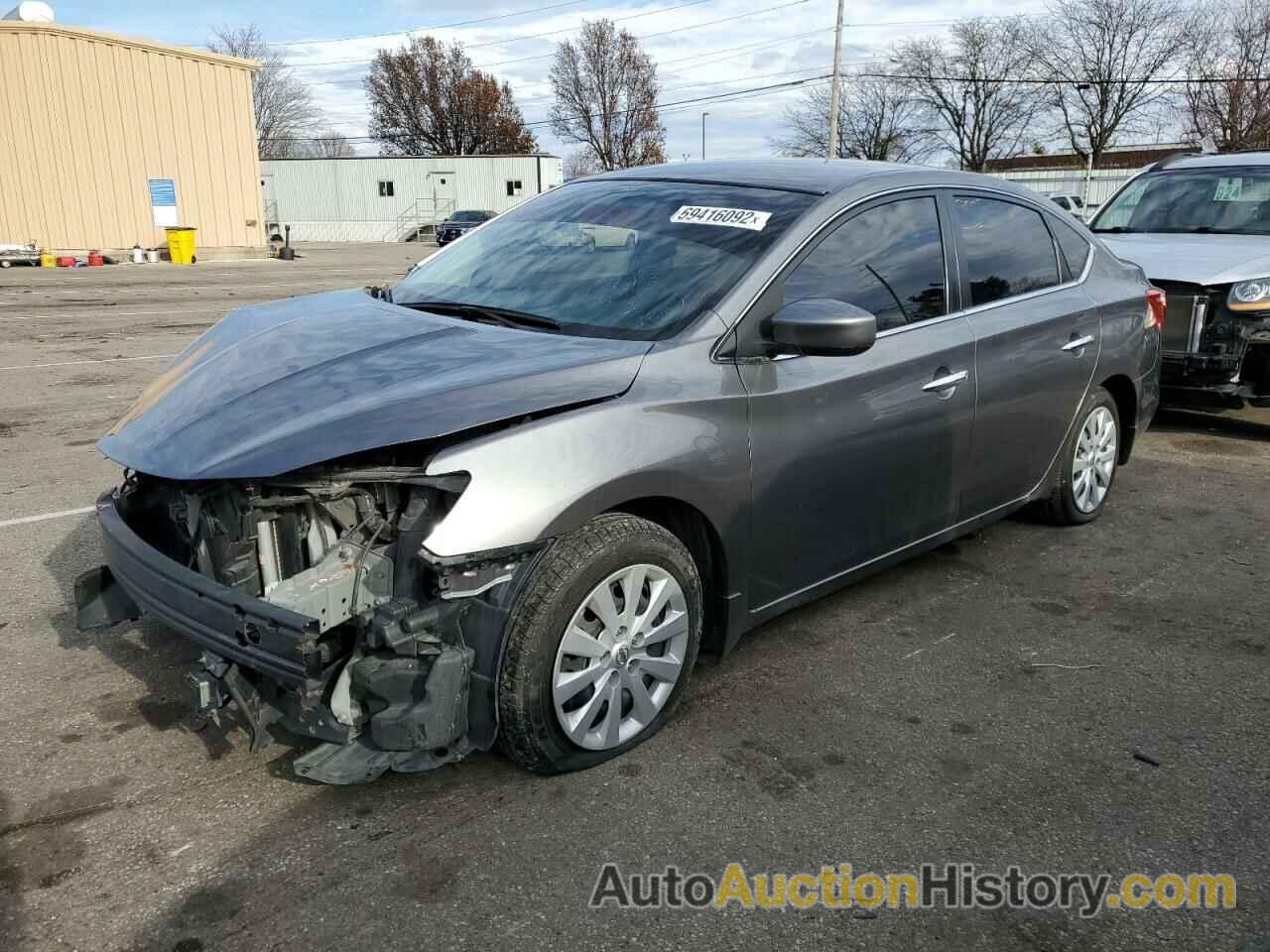 2019 NISSAN SENTRA S, 3N1AB7AP8KY236409