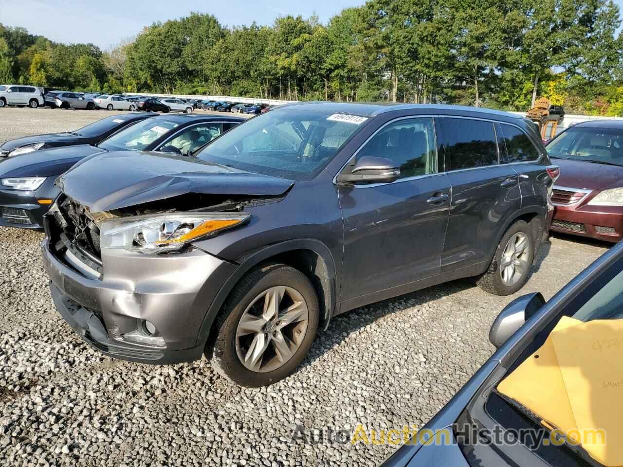 2015 TOYOTA HIGHLANDER LIMITED, 5TDDKRFH1FS150184