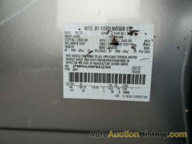 FORD EDGE SEL, 2FMPK4J99PBA22399