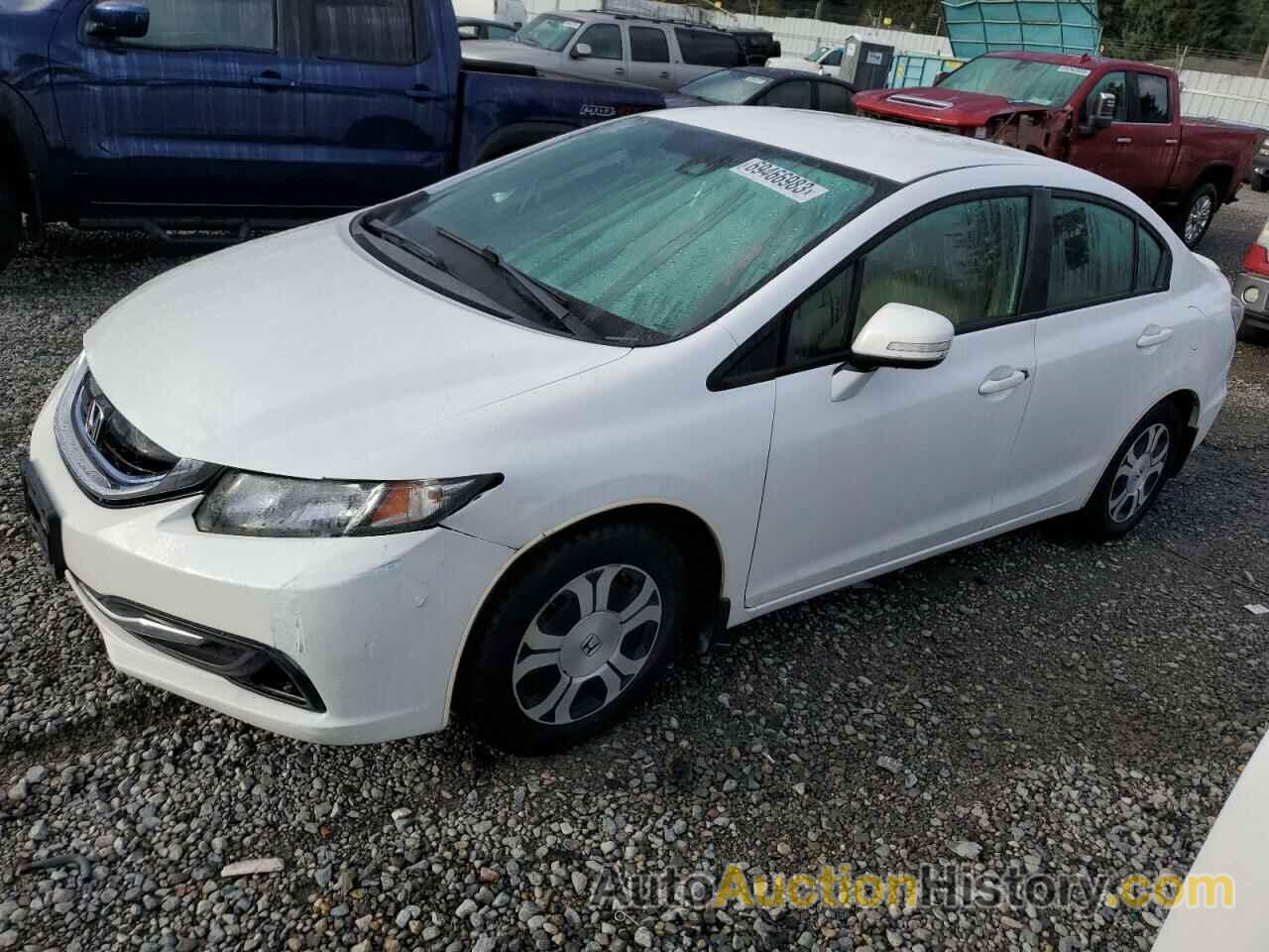 2013 HONDA CIVIC HYBRID L, 19XFB4F30DE003183