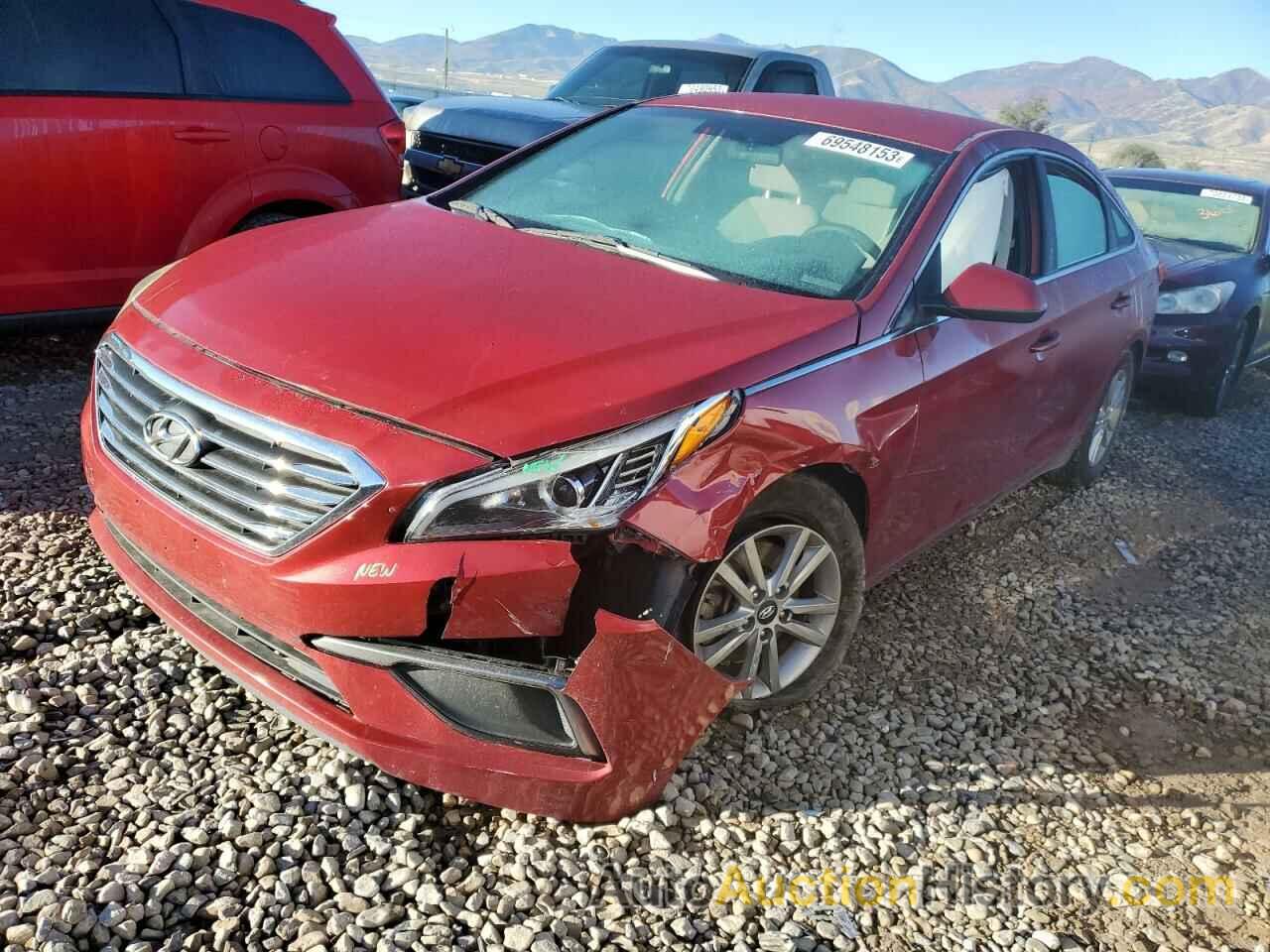 2016 HYUNDAI SONATA SE, 5NPE24AF4GH418018