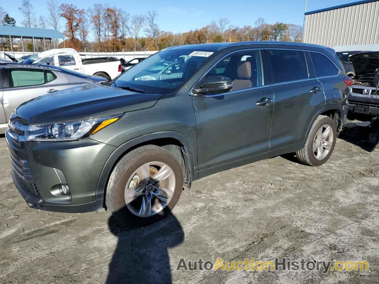 2018 TOYOTA HIGHLANDER LIMITED, 5TDDZRFH9JS821329