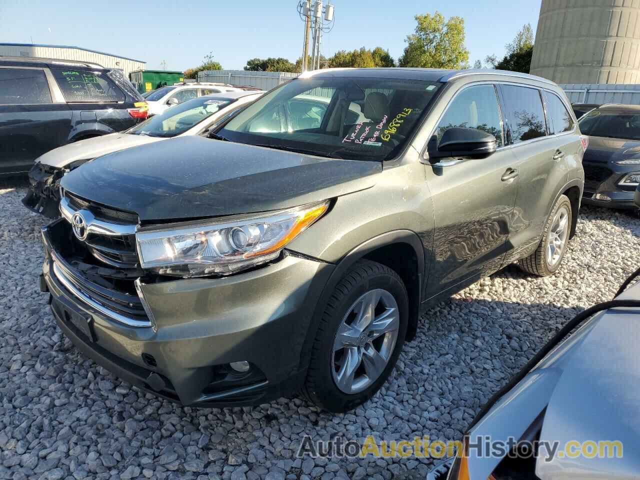 2015 TOYOTA HIGHLANDER LIMITED, 5TDDKRFH2FS103195