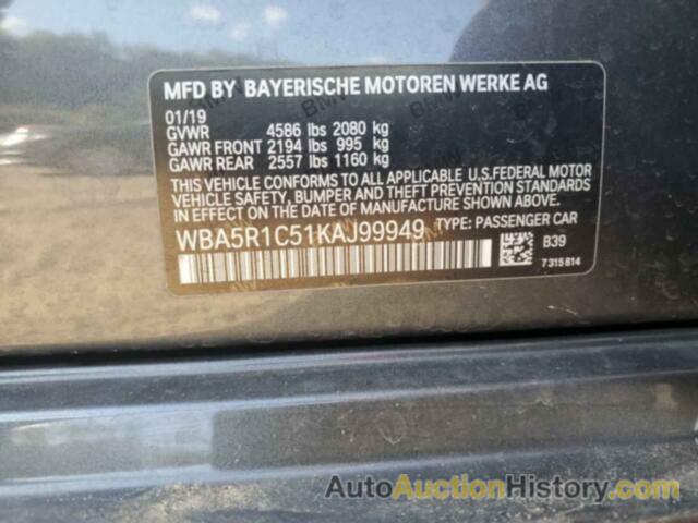 BMW 3 SERIES, WBA5R1C51KAJ99949