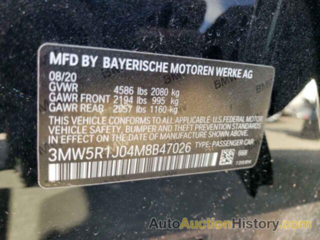 BMW 3 SERIES, 3MW5R1J04M8B47026