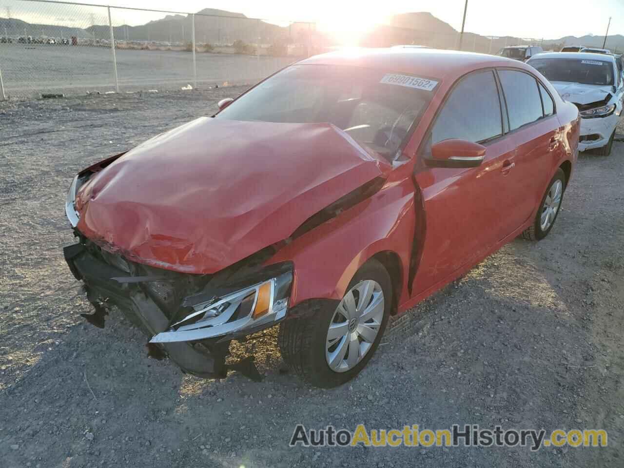 2012 VOLKSWAGEN JETTA SE, 3VWDP7AJ3CM112237