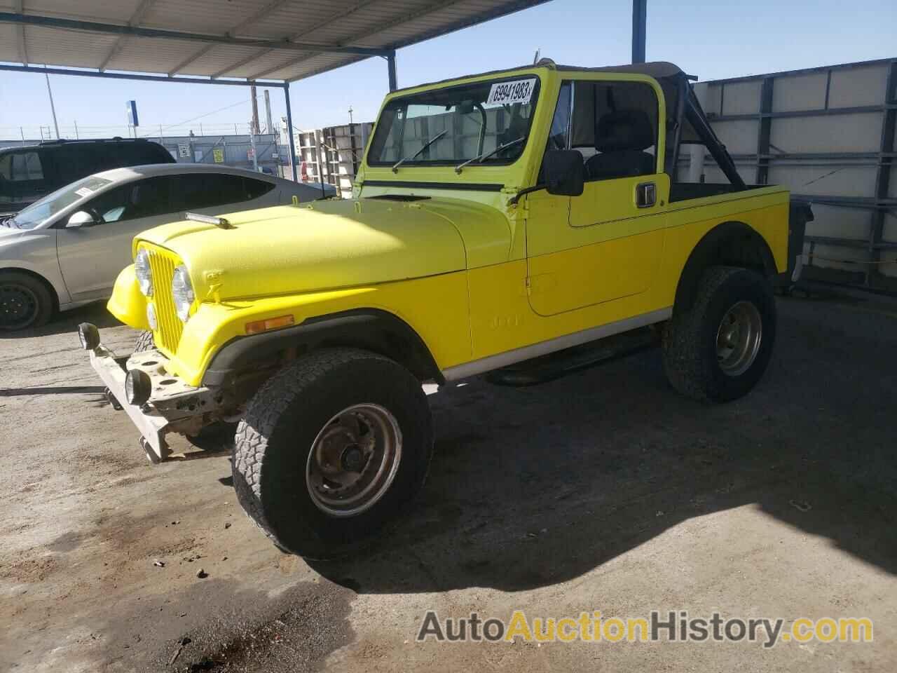 1986 JEEP CJ CJ7, 1JCCF87E3GT091736