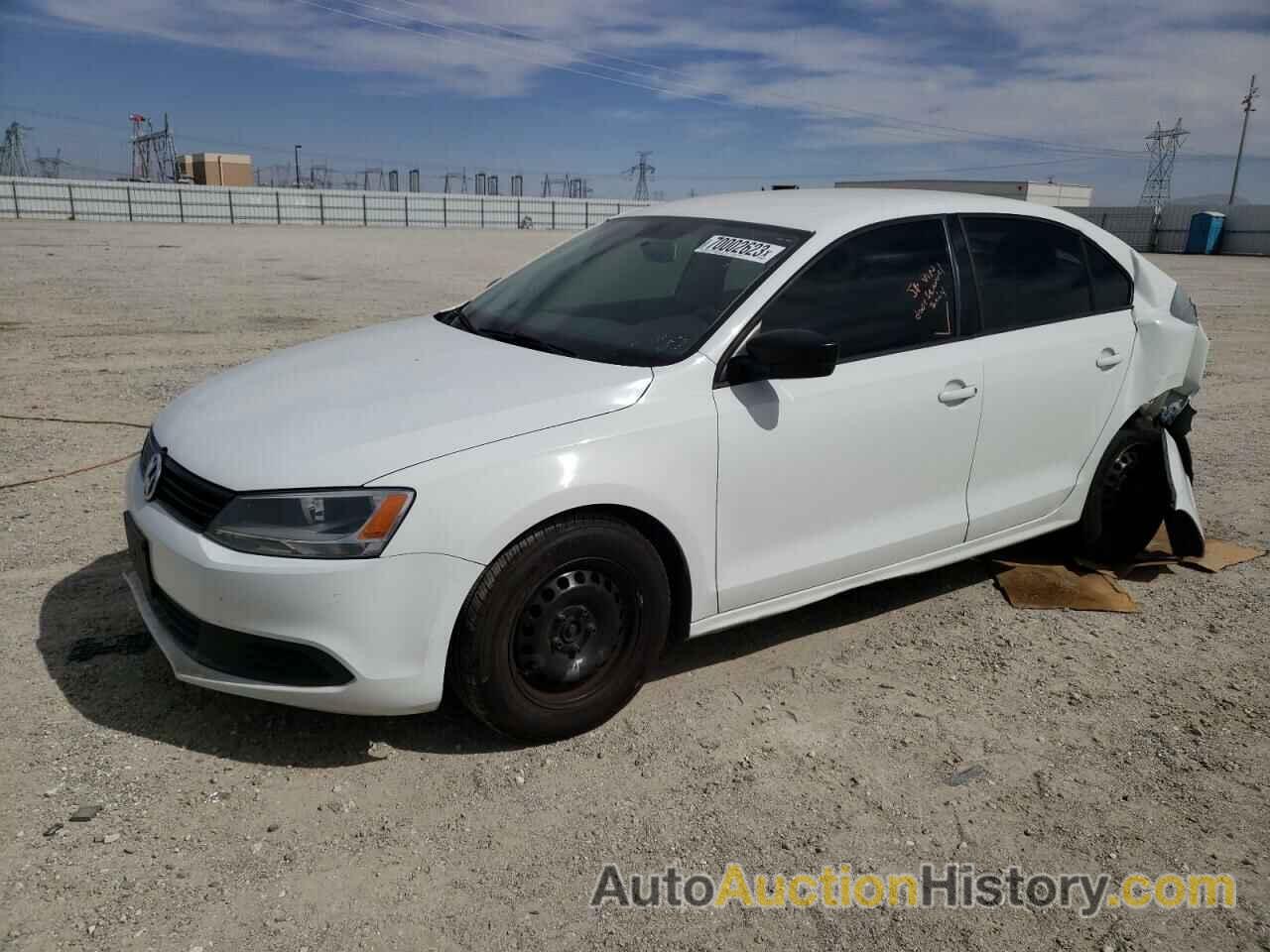 2014 VOLKSWAGEN JETTA BASE, 3VW2K7AJXEM318888