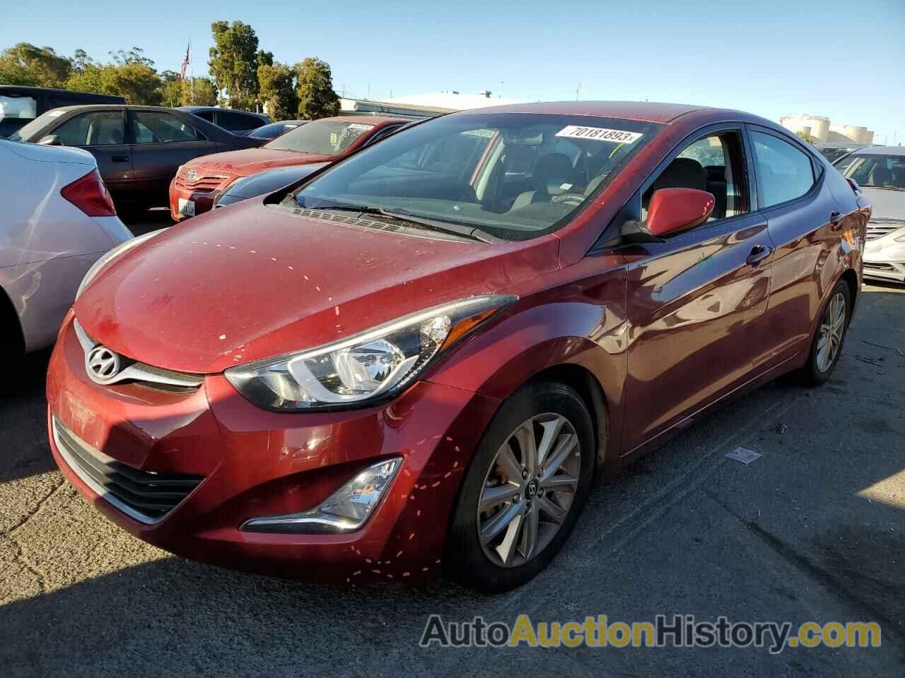 2014 HYUNDAI ELANTRA SE, 5NPDH4AE1EH533769