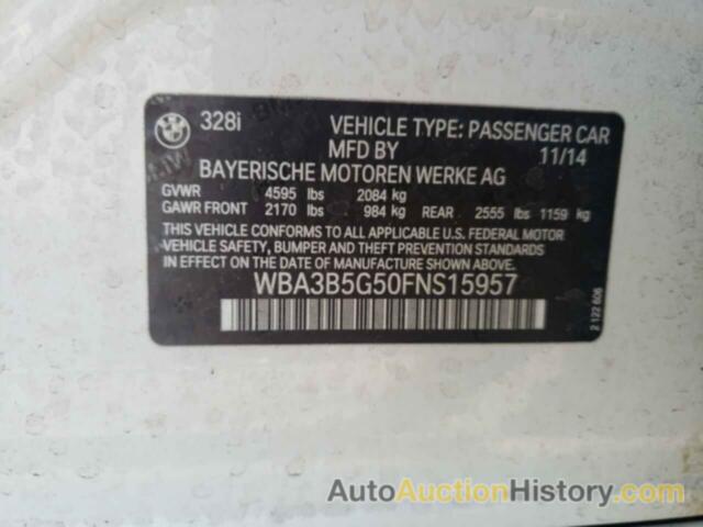 BMW 3 SERIES XI SULEV, WBA3B5G50FNS15957