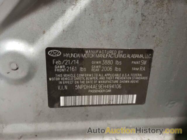 HYUNDAI ELANTRA SE, 5NPDH4AE9EH494106