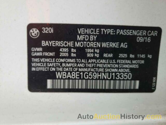 BMW 3 SERIES I, WBA8E1G59HNU13350