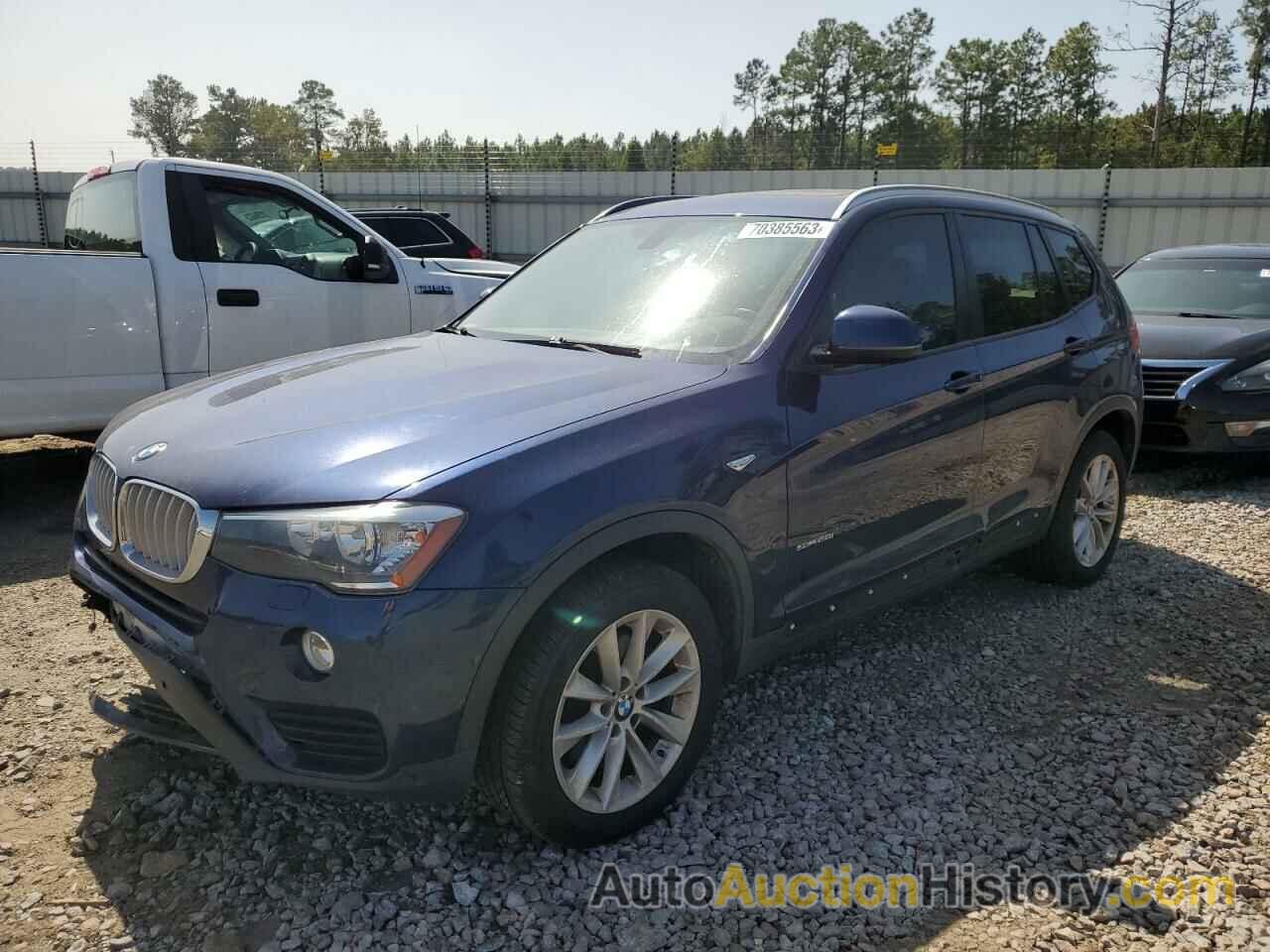 2017 BMW X3 SDRIVE28I, 5UXWZ7C33H0X39498