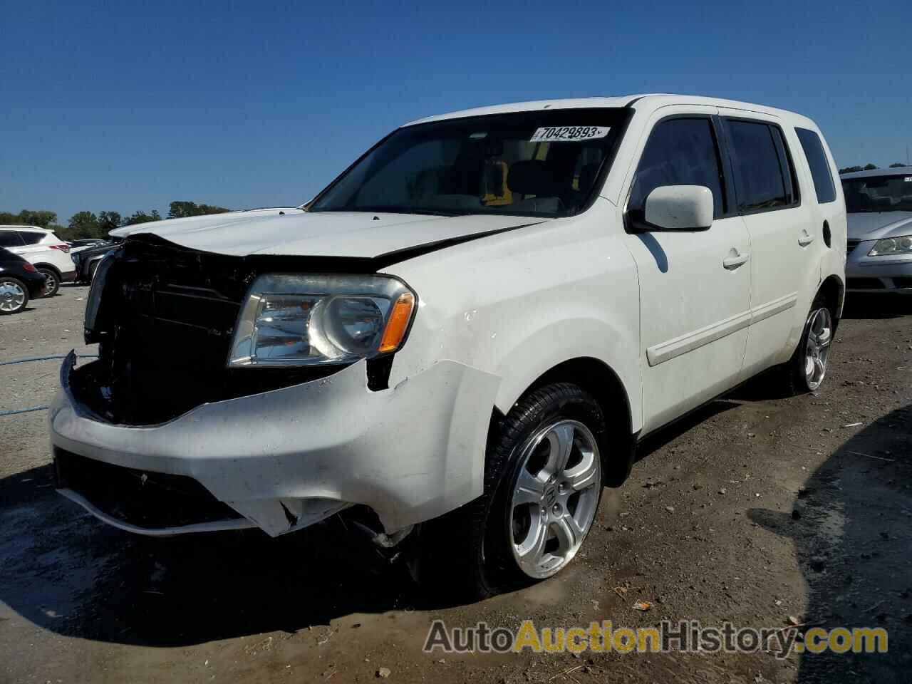 2012 HONDA PILOT EXL, 5FNYF3H55CB030426