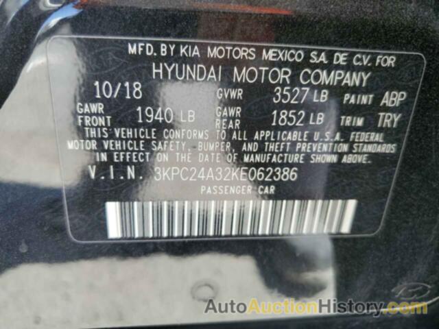 HYUNDAI ACCENT SE, 3KPC24A32KE062386