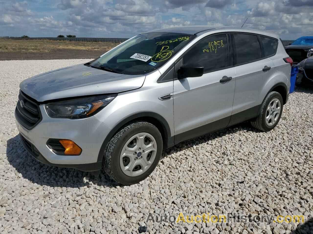 2019 FORD ESCAPE S, 1FMCU0F72KUA89616