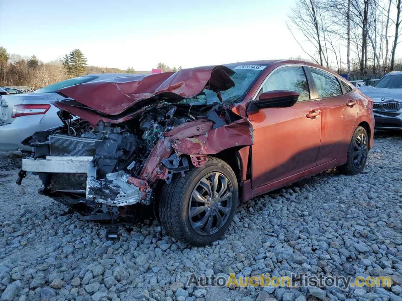 2019 HONDA CIVIC LX, 2HGFC2F6XKH526127