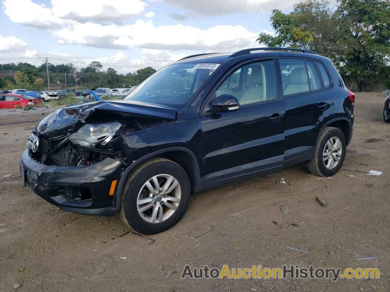 2017 VOLKSWAGEN TIGUAN S, WVGBV7AX4HW510483