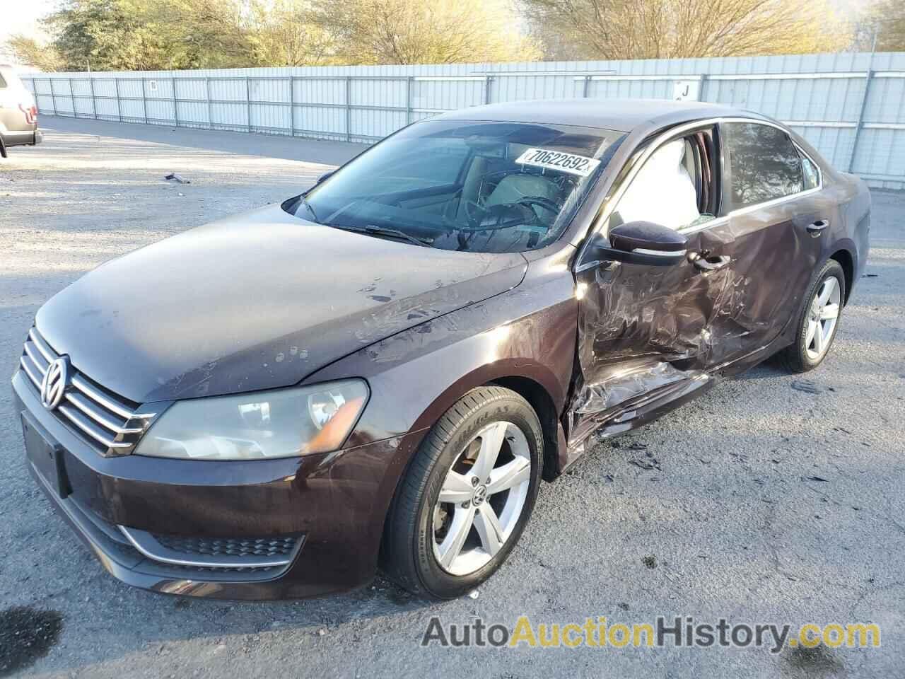 2013 VOLKSWAGEN PASSAT SE, 1VWBP7A35DC126233