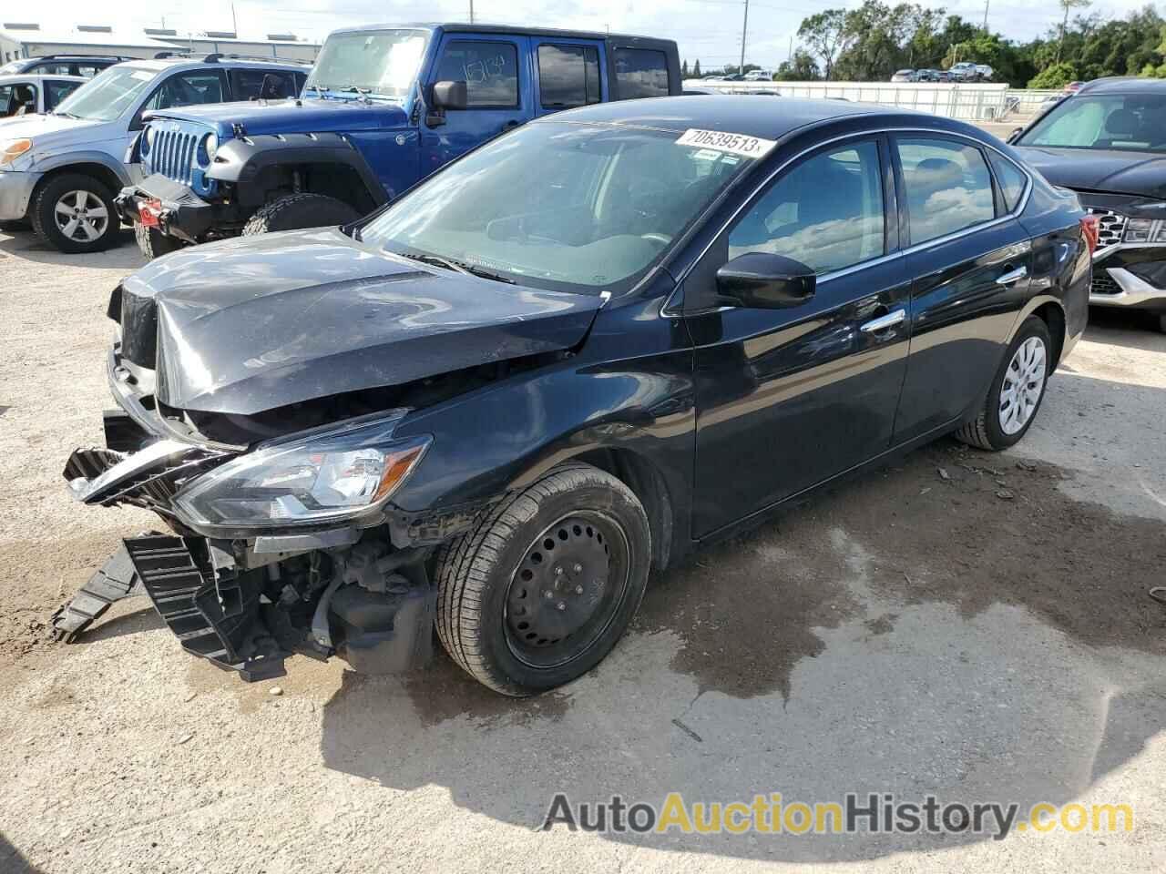 2019 NISSAN SENTRA S, 3N1AB7APXKY318058