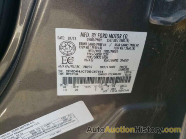 FORD EDGE SEL, 2FMDK4JC7DBC67664