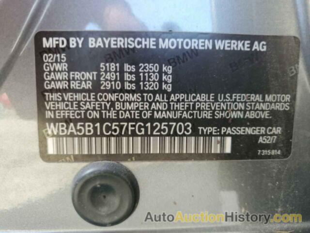 BMW 5 SERIES I, WBA5B1C57FG125703