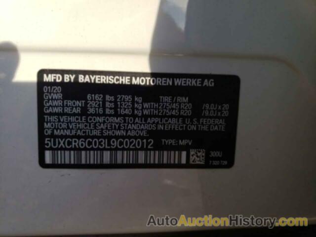 BMW X5 XDRIVE40I, 5UXCR6C03L9C02012