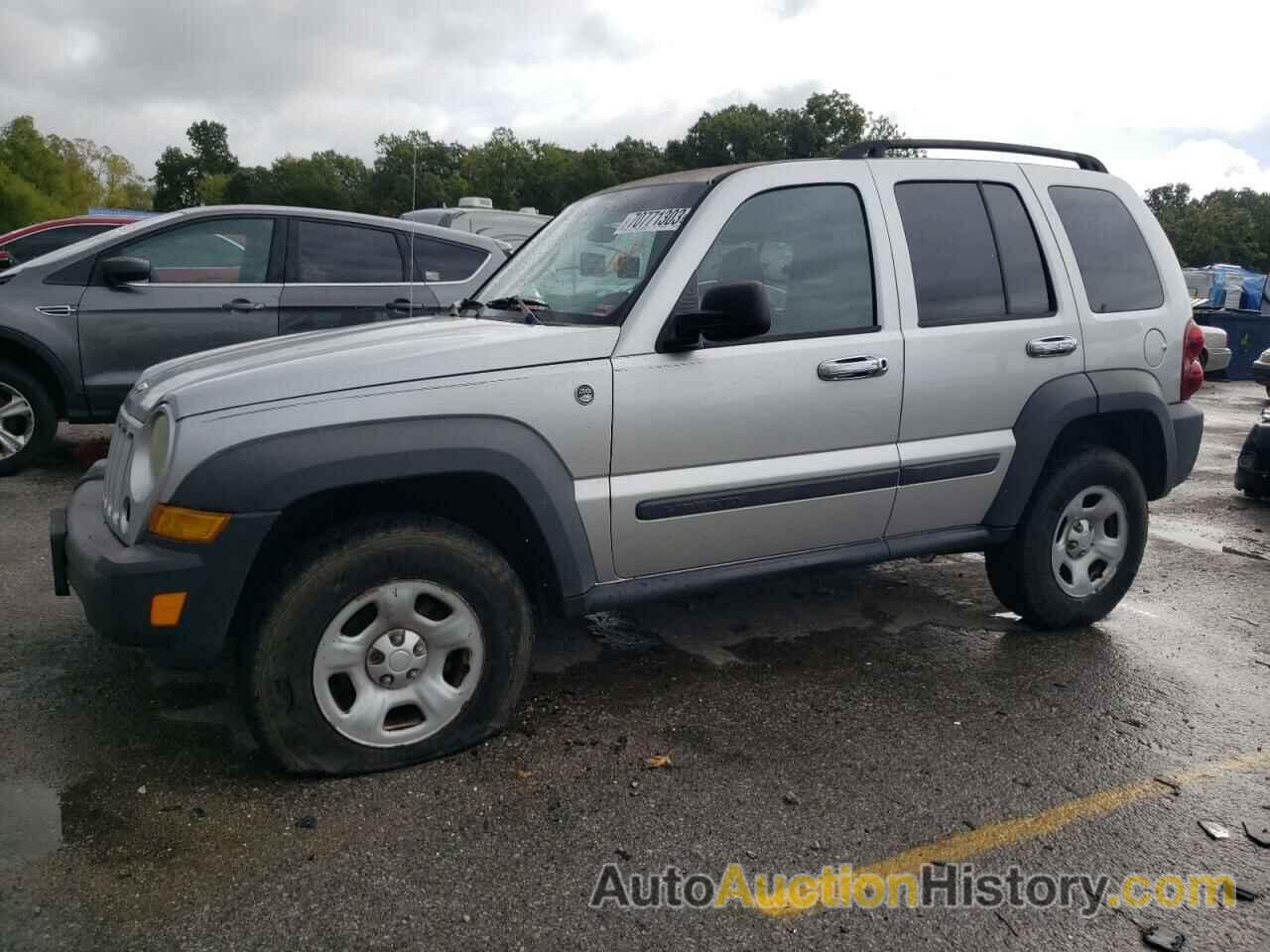 2006 JEEP LIBERTY SPORT, 1J4GL48K56W192728