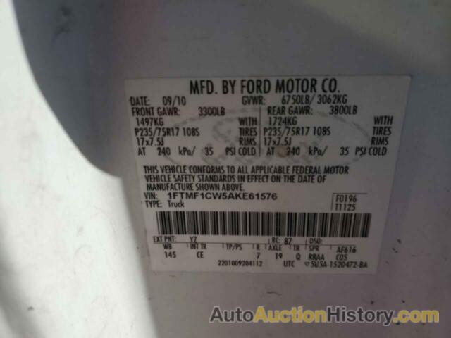 FORD All Models, 1FTMF1CW5AKE61576