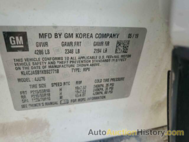 BUICK ENCORE PREFERRED, KL4CJASB1KB927718