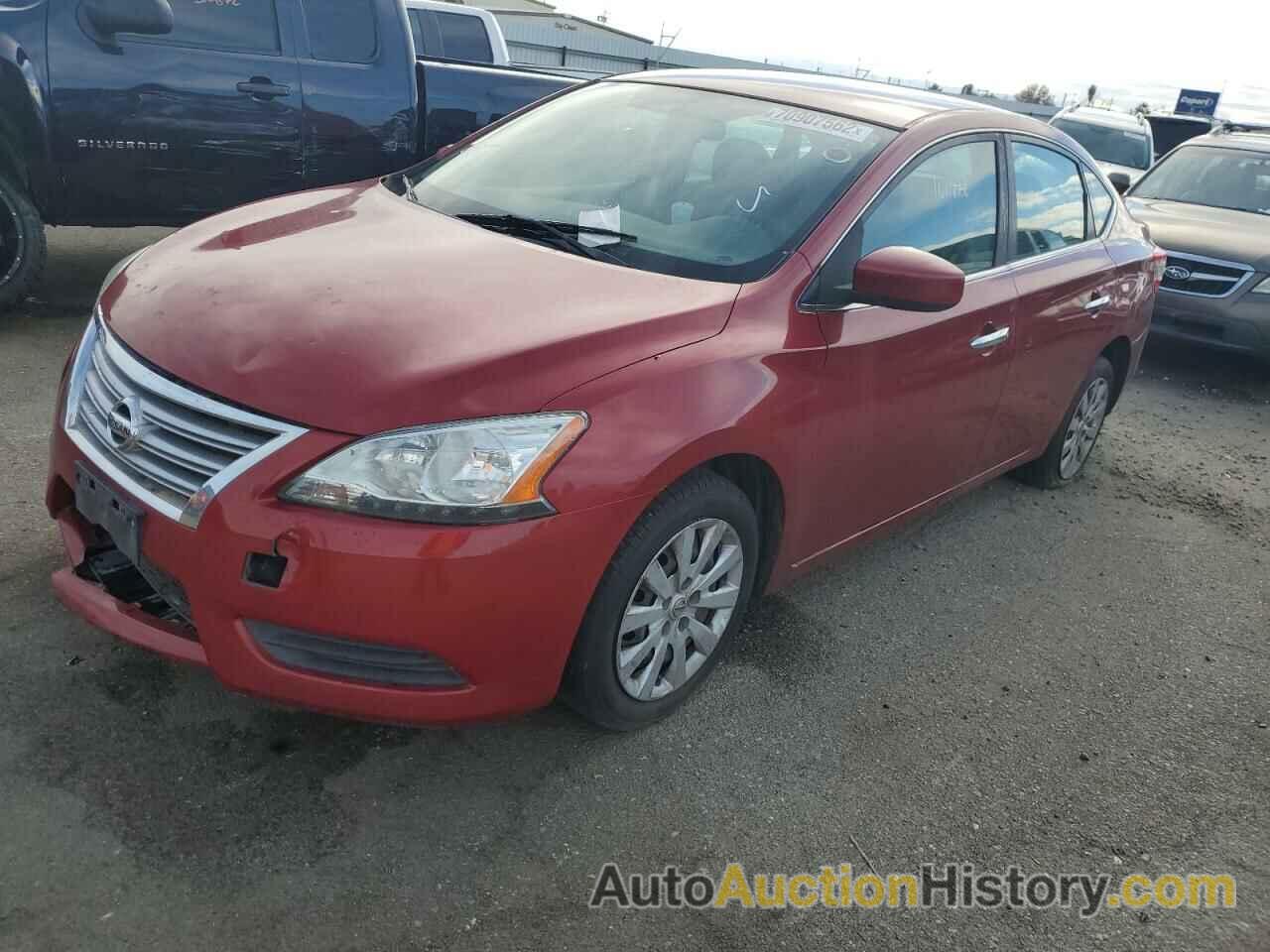 2014 NISSAN SENTRA S, 3N1AB7AP0EY241821