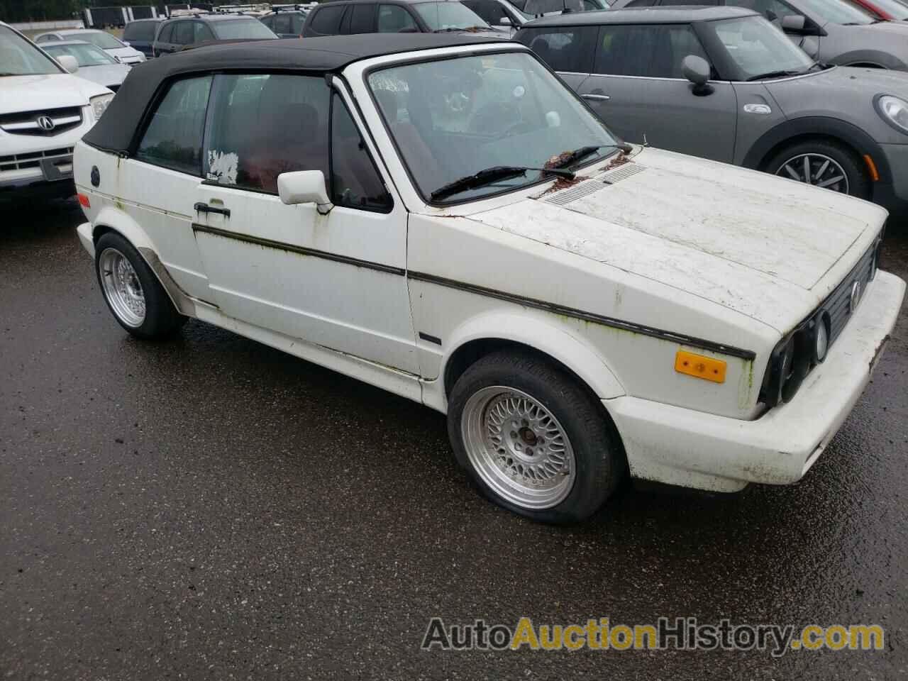 1989 VOLKSWAGEN CABRIO, WVWCA0157KK016806