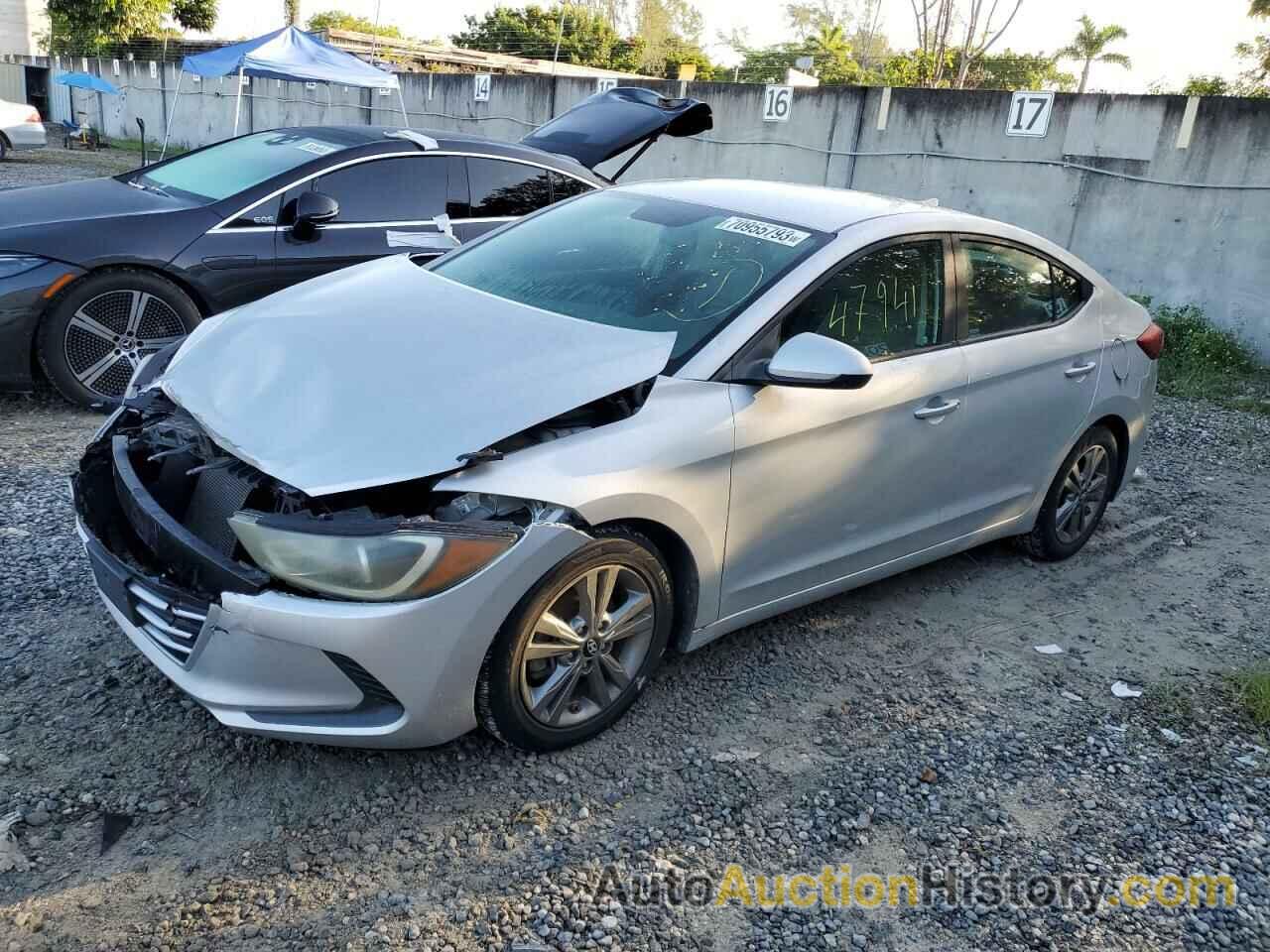 2018 HYUNDAI ELANTRA SEL, 5NPD84LF2JH230161