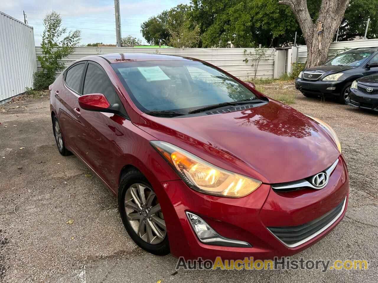 2016 HYUNDAI ELANTRA SE, 5NPDH4AEXGH658028