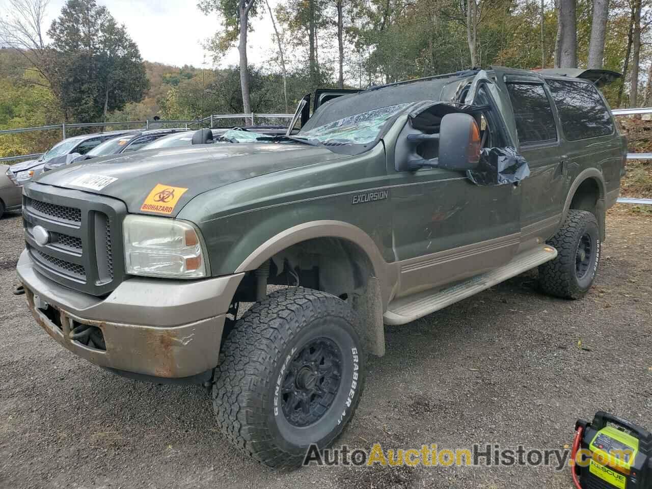 2005 FORD EXCURSION EDDIE BAUER, 1FMSU45P05ED39874