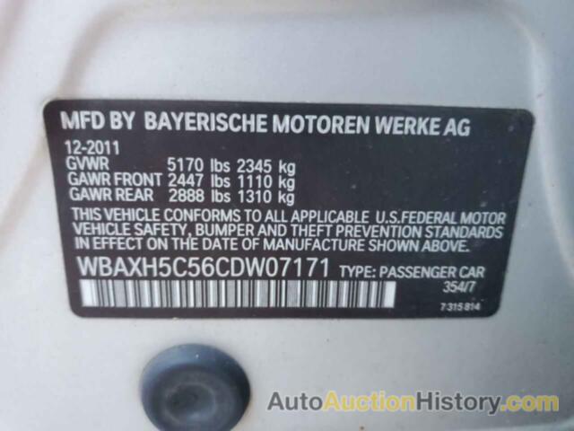 BMW 5 SERIES XI, WBAXH5C56CDW07171