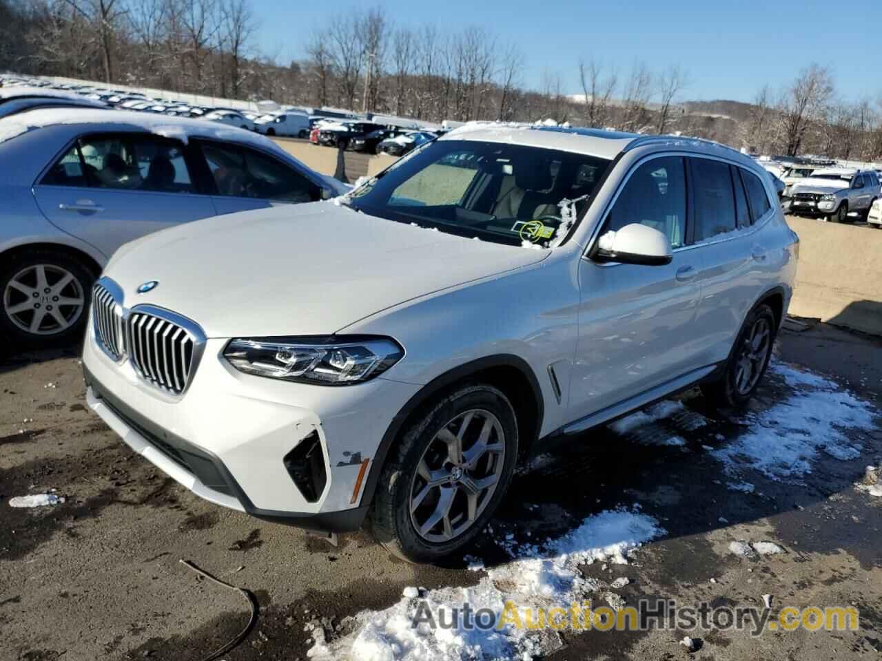 2022 BMW X3 XDRIVE30I, 5UX53DP02N9K14404