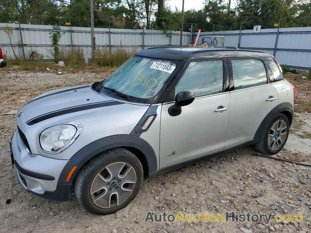 2012 MINI COOPER S COUNTRYMAN, WMWZC5C51CWL61688