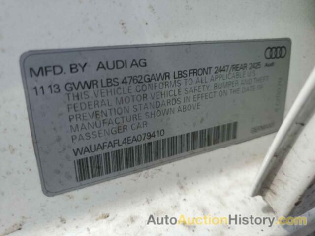 AUDI A4 PREMIUM, WAUAFAFL4EA079410