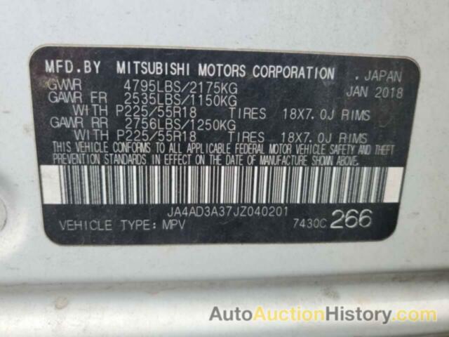 MITSUBISHI OUTLANDER SE, JA4AD3A37JZ040201