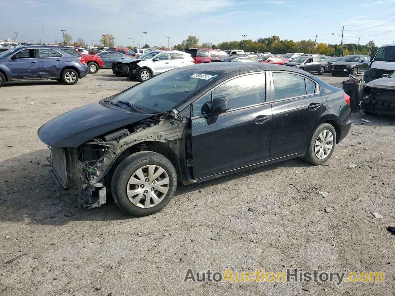 2012 HONDA CIVIC LX, 19XFB2F57CE051817