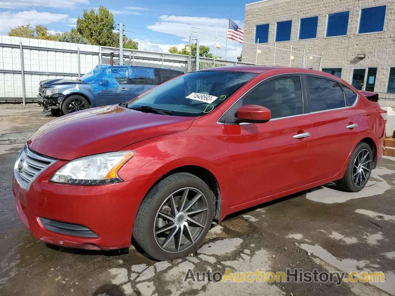 2014 NISSAN SENTRA S, 3N1AB7AP7EL676414