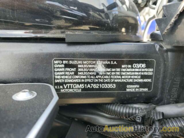 SUZUKI GS500 FK FK, VTTGM51A762103353