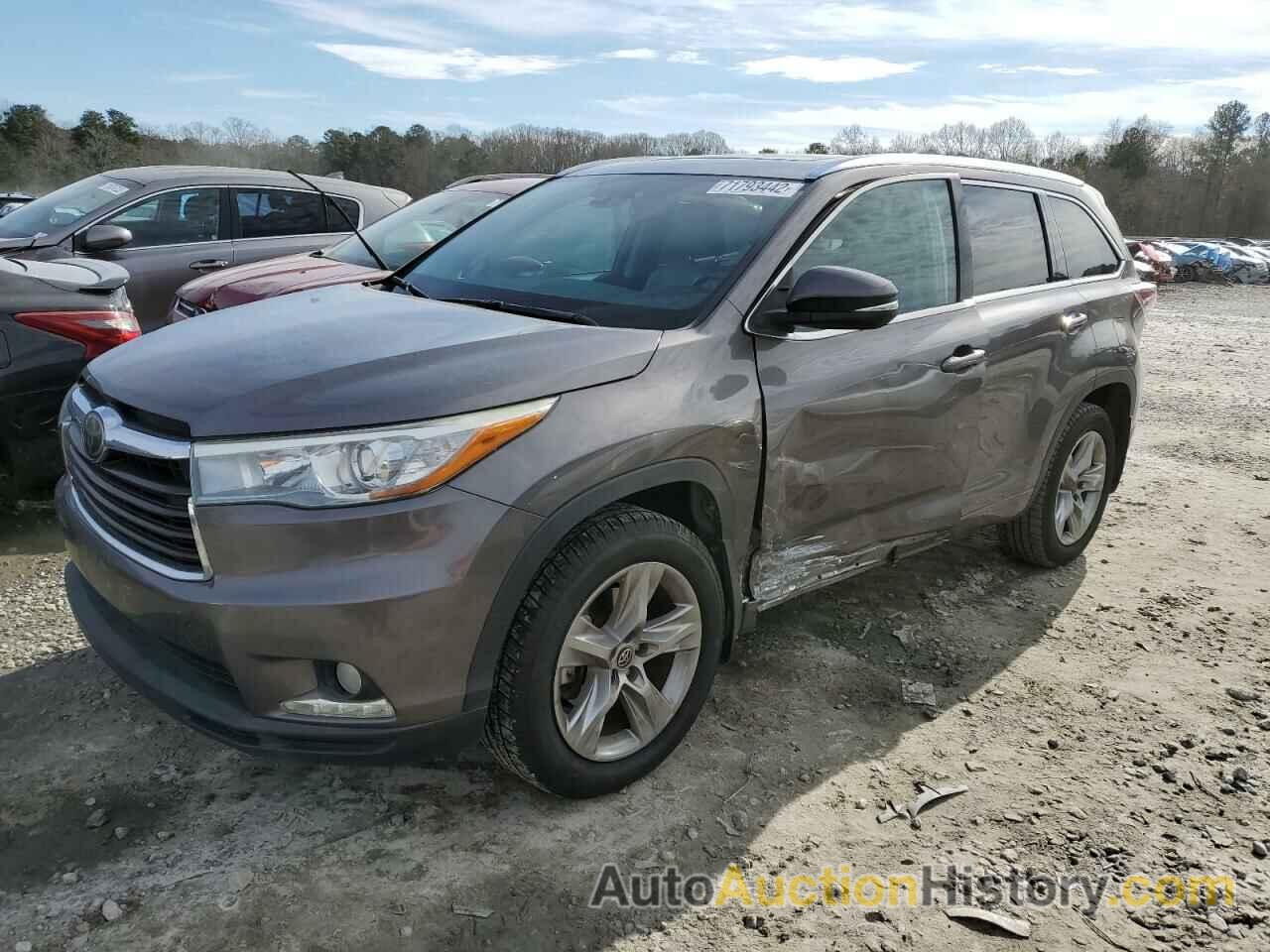 2016 TOYOTA HIGHLANDER LIMITED, 5TDYKRFH2GS141089