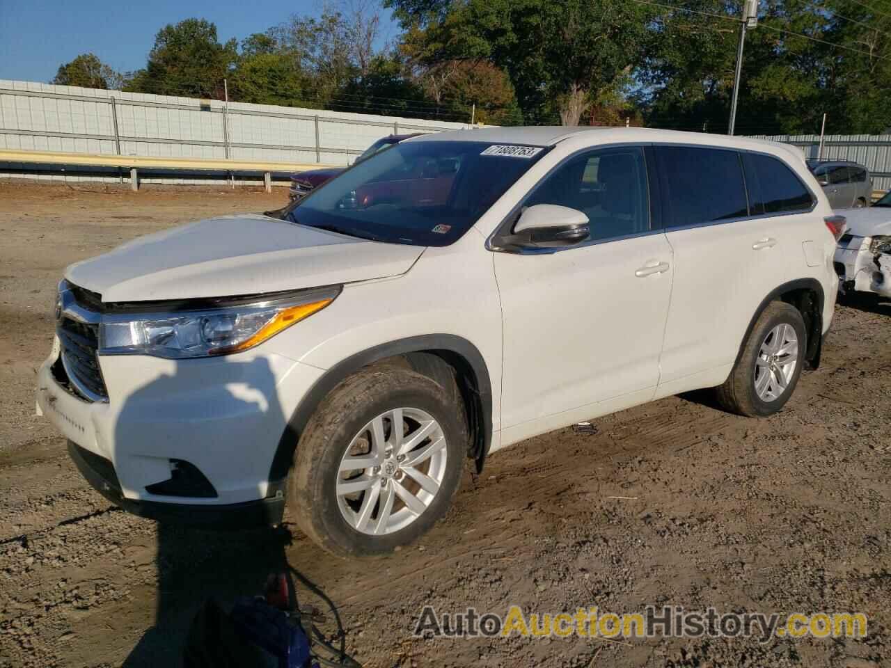 2015 TOYOTA HIGHLANDER LE, 5TDBKRFH9FS105159