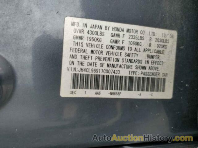 ACURA TSX, JH4CL96917C007433